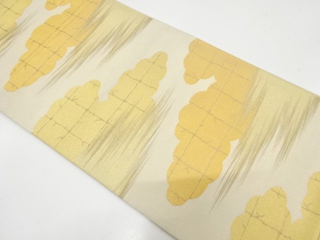 アンティーク　綴れ　雲に霞模様織り出し袋帯（材料）